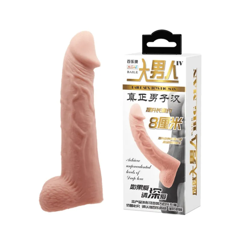 8.5 inch silicone raja penis sleeve skin tone – Kamahut