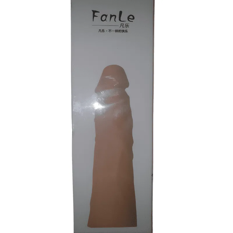 7 inch silicone wonder penis sleeve skin tone for men – Kamahut